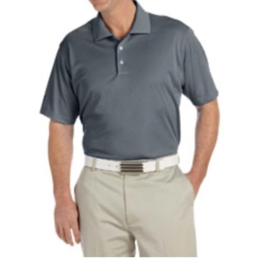 Adidas Polo Shirt Mens Small Lead Gray New Climalite Golf A130 Short Sleeve